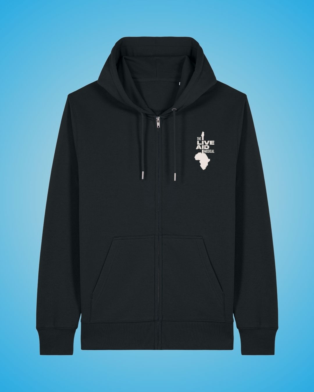 Black Zipper Hoodie