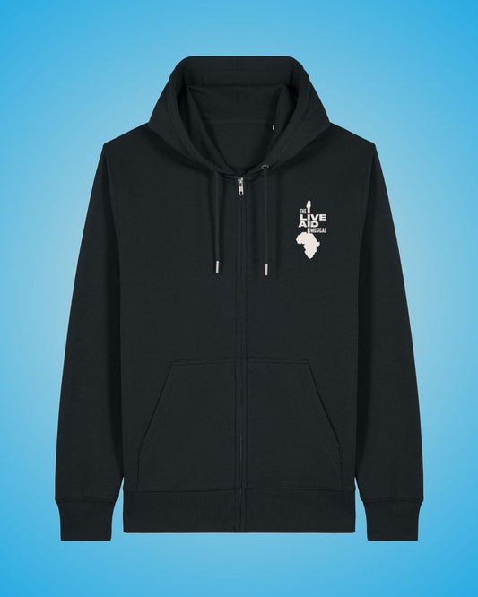 Black Zipper Hoodie
