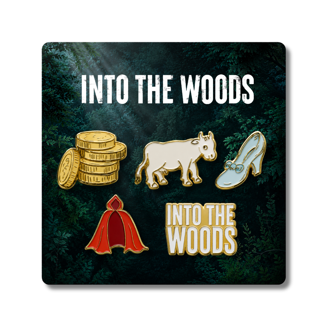 Into The Woods Pin Badge Set
