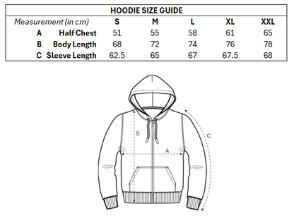 Black Zipper Hoodie